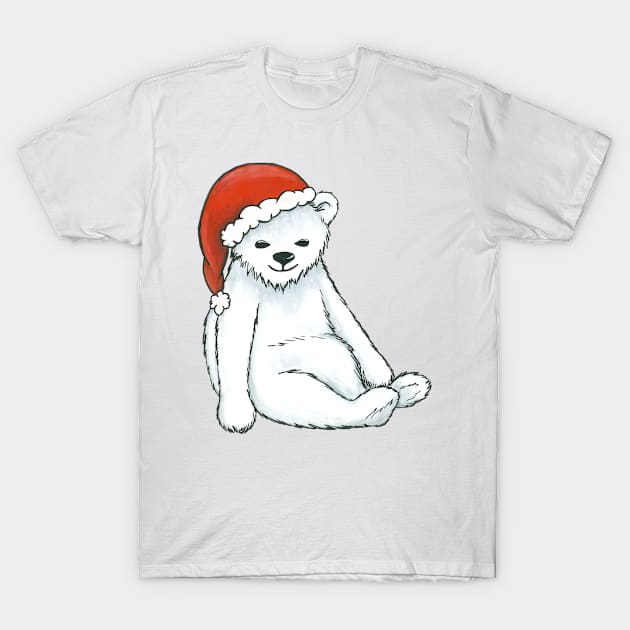 Christmas Polar Bear Cub T-Shirt by LeighsDesigns